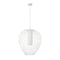 Z-Lite Savanti Pendant, 1-Light, 22 In.W x 25.5 In.H, Textured White/White Opal 7507-22TW - alternate 4